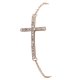 Rhinestone Cross Chain Bracelet