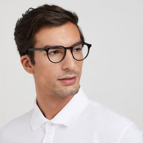 Round Glasses in Acetate