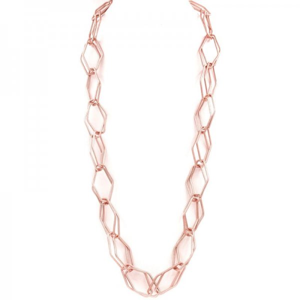 Metal crystal Chain Necklace