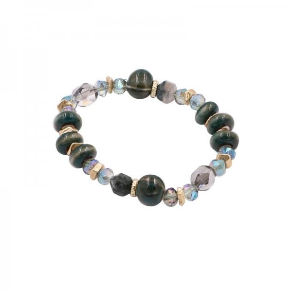 Semi Precious Stone Stretch Bracelet