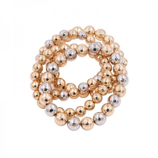 Disco Ball Bead Stretch Bracelet Set