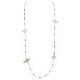 Quartz Stone Pull Tie Necklace