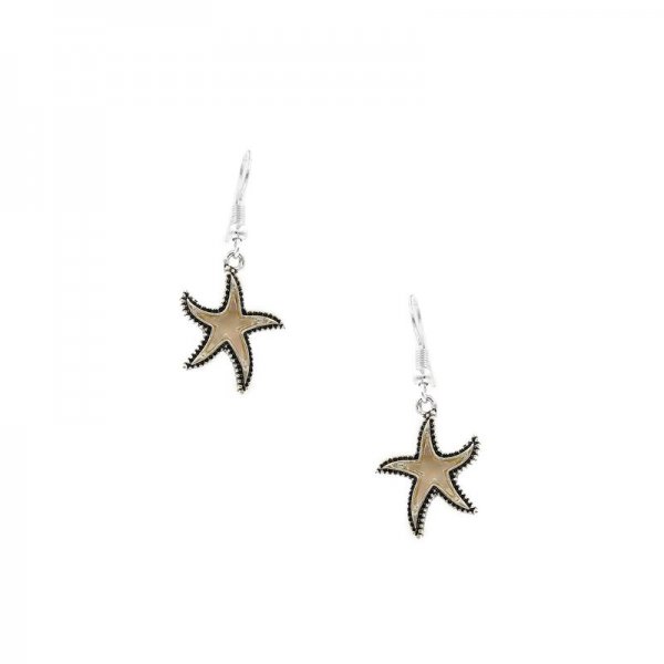 Starfish Pendant Tassel Long Necklace Set