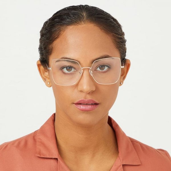 Hexagon Glasses in Metal