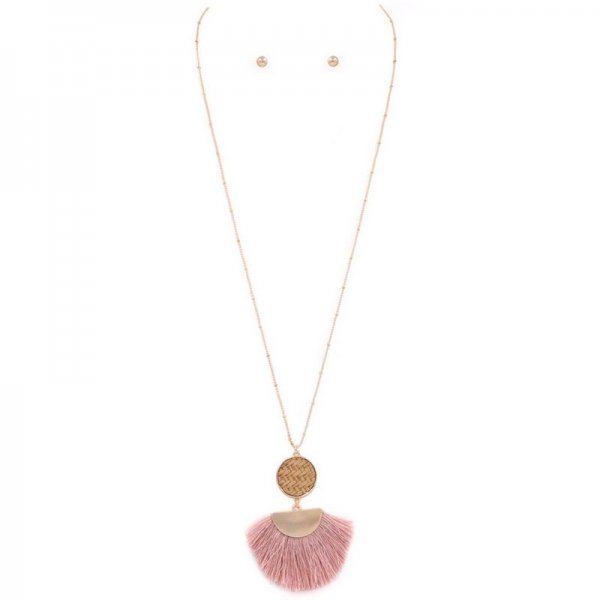 Cotton Tassel Necklace