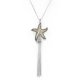 Starfish Pendant Tassel Long Necklace Set